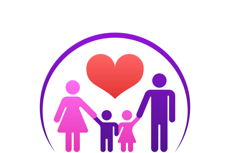 Логотип года семьи 2024 на прозрачном фоне